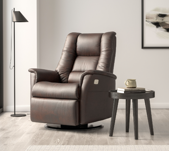 Brando Relaxer-Power-Leather - Full House Furniture