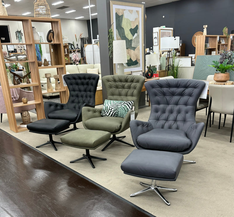 Floor Stock Clearance-Sini Chair & Footstool