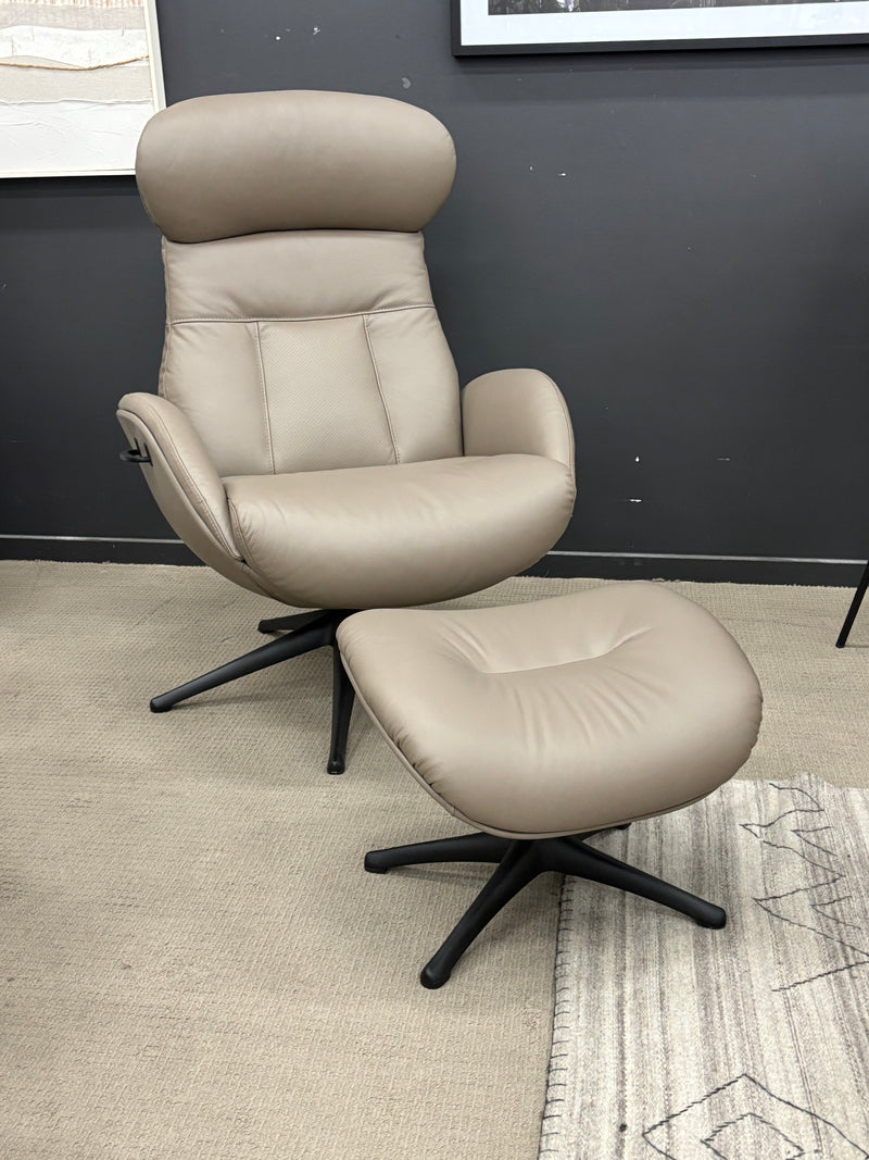 Floor Stock Clearance-Elegant Chair & Footstool