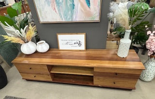 Floor Stock Clearance-Reclaimed TV Unit - Full House Furniture