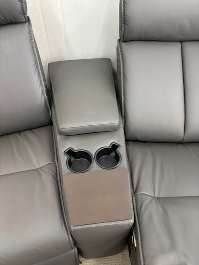 FLOOR CLEARANCE-Duke - Home Theatre Wallsaver - Leather - Full House Furniture