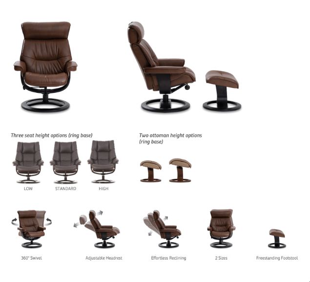 Nordic 93 Leather - Full House Furniture