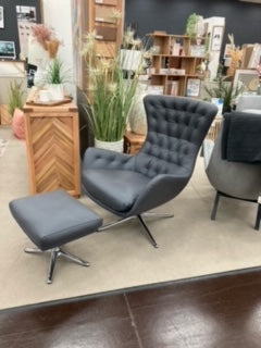 Floor Stock Clearance-Sini Chair & Footstool