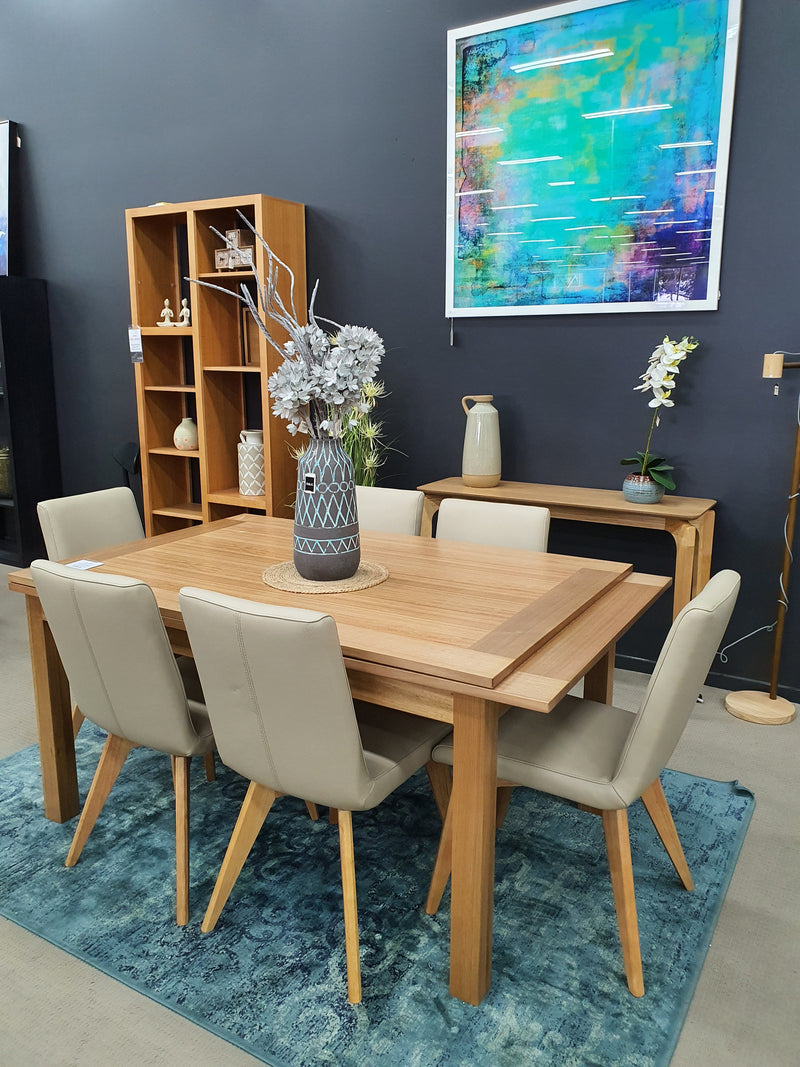 Louise Ext Table Tassie Oak - Dining Tables - Custom Made