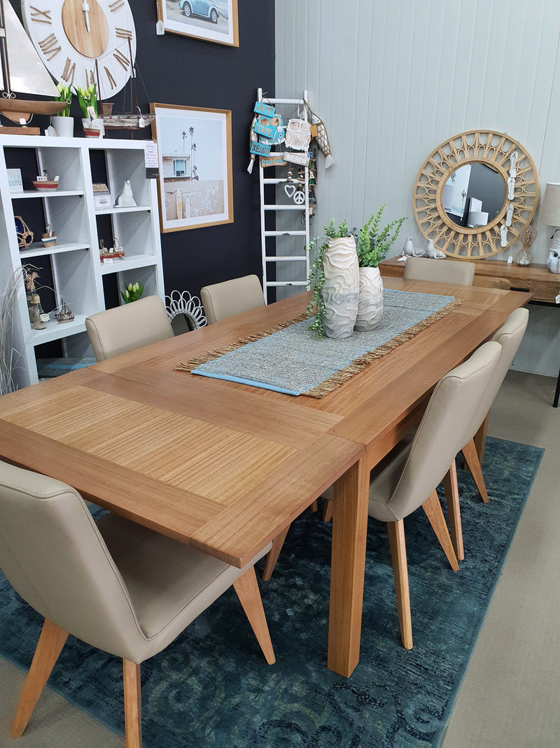 Louise Ext Table Tassie Oak - Dining Tables - Custom Made
