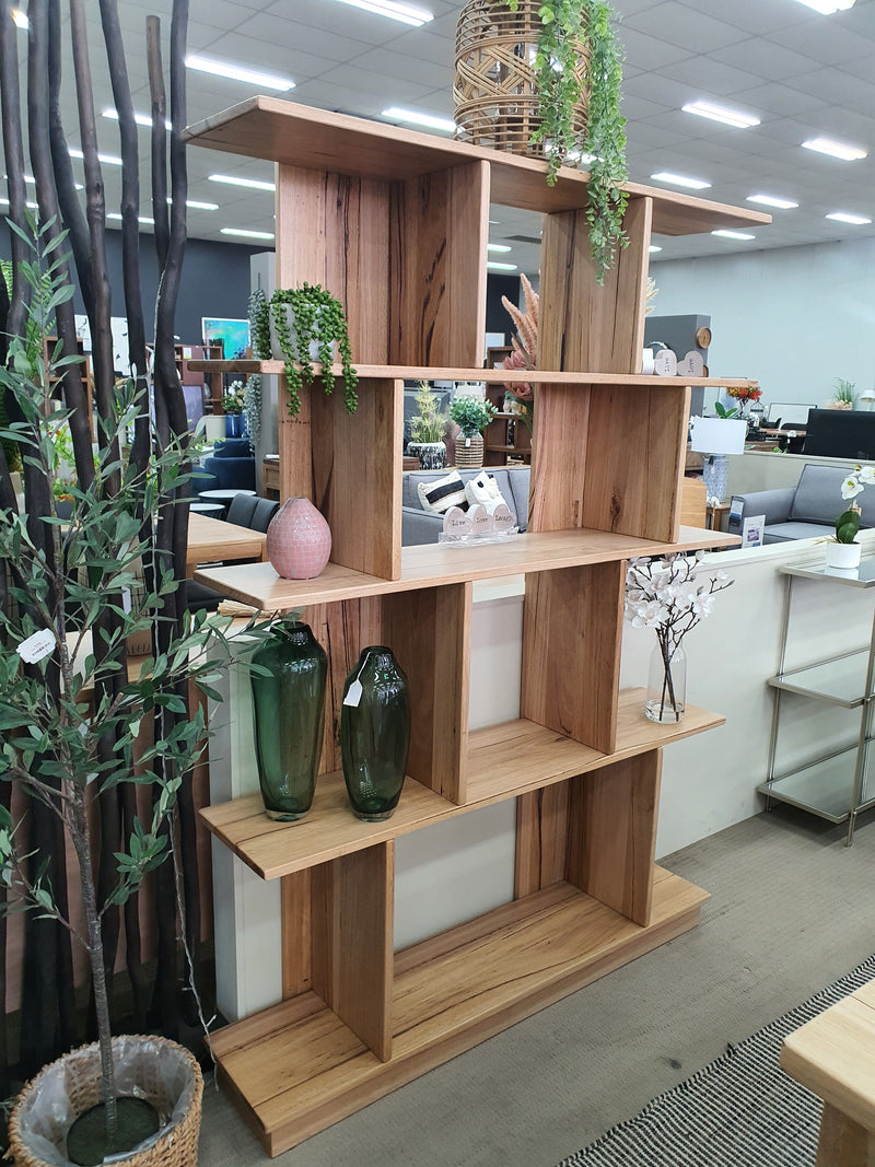 Ryder - Room Divider - (1800 x 1300 ) Recycled Wormy Chestnut - Bookcases - Full House Furniture
