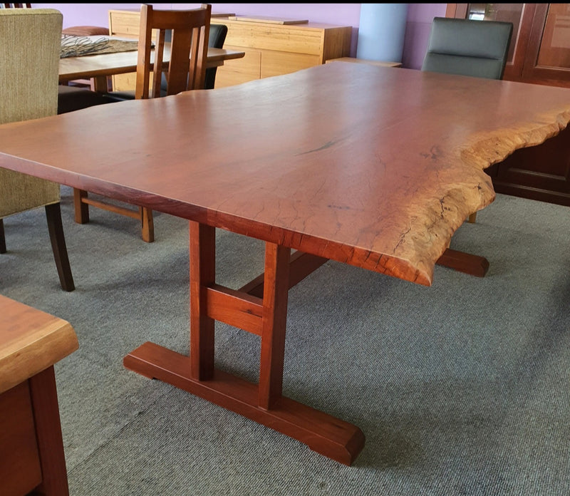 Custom made Redgum Dining Tables - Inquires for this through showroom. - Full House Furniture